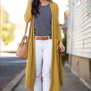 Lularoe Sarah Yellow Cardigan